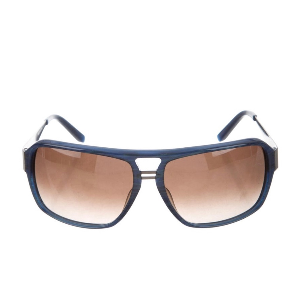 GIANFRANCO FERRE BLU ACETATE AVIATORS: TINTED LENS